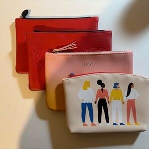 Ipsy Colorful Women's Cosmetic Bag Collection